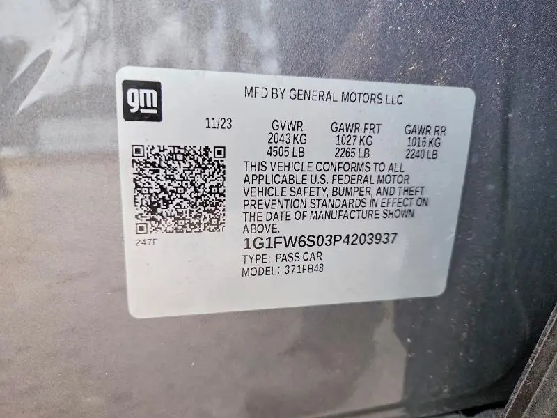 2023 CHEVROLET BOLT EV 1LT  