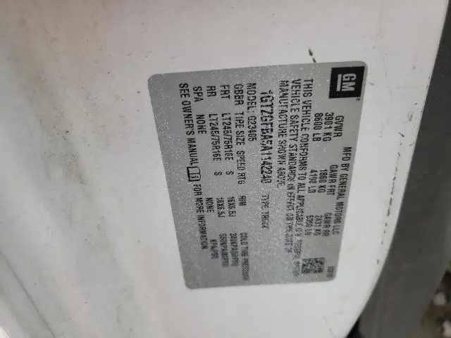 2010 GMC SAVANA G2500  