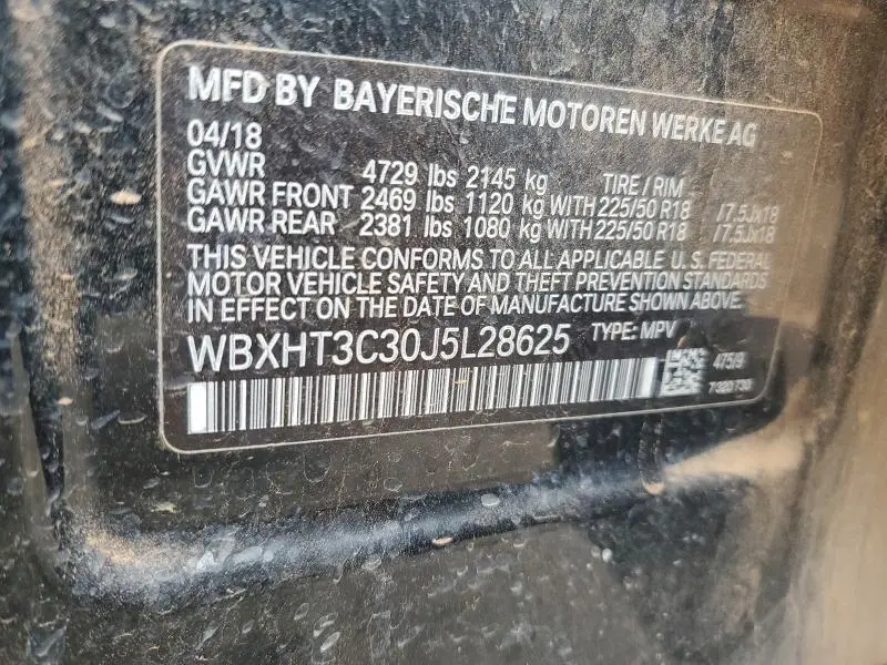 2018 BMW X1 XDRIVE28I  