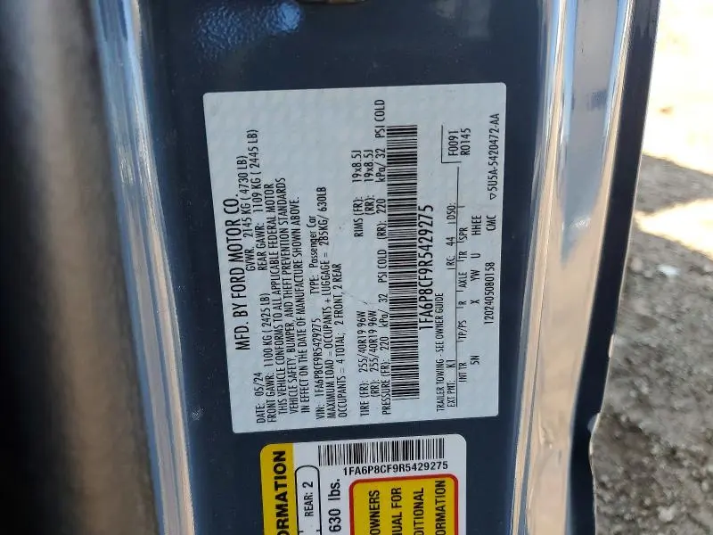 2024 FORD MUSTANG GT  