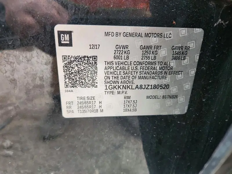 2018 GMC ACADIA SLE  