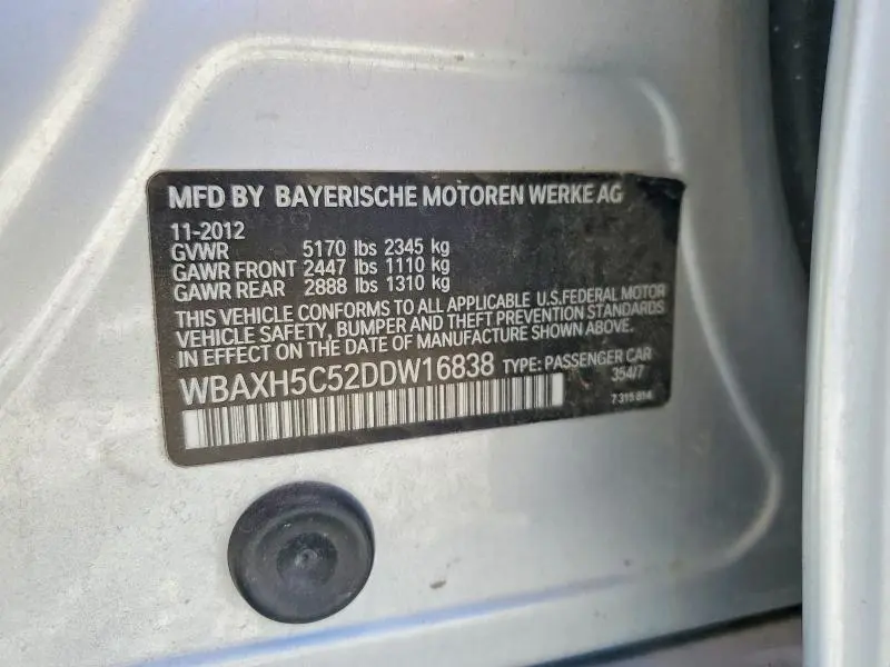 2013 BMW 528 XI  