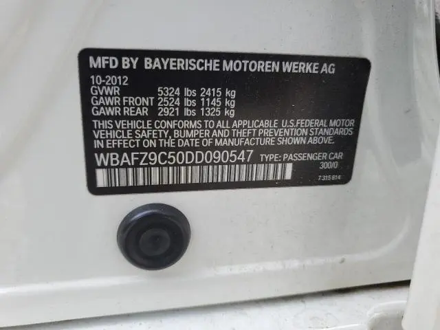 2013 BMW 535 I HYBRID