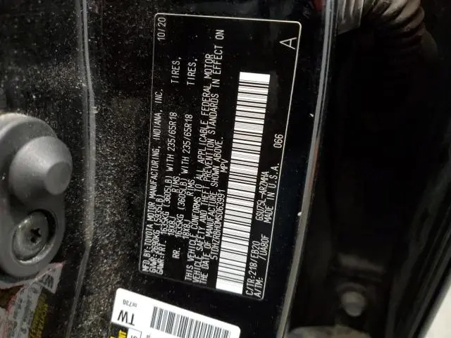 2021 TOYOTA HIGHLANDER XLE  
