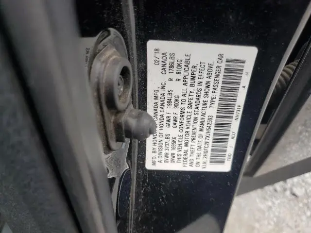 2018 HONDA CIVIC EX  