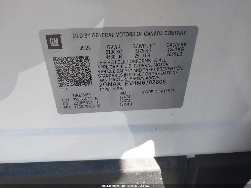 2021 CHEVROLET EQUINOX AWD 2FL