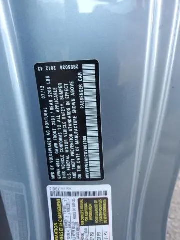 2013 VOLKSWAGEN EOS LUX  