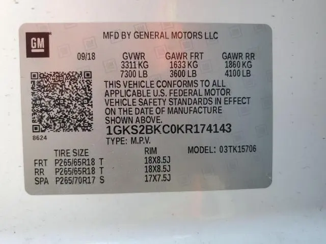 2019 GMC YUKON SLT