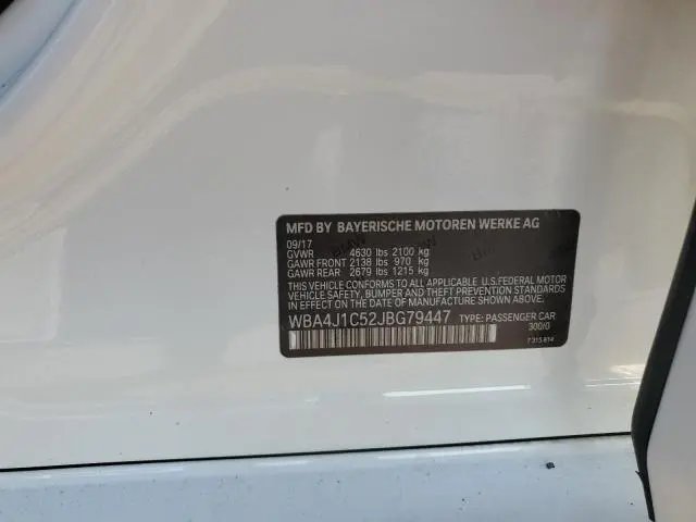 2018 BMW 430I GRAN COUPE  