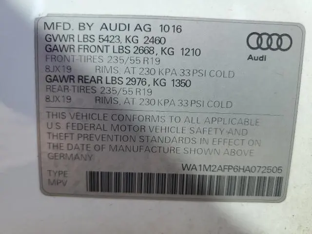 2017 AUDI Q5 PREMIUM PLUS  