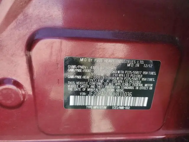 2013 SUBARU XV CROSSTREK 2.0 LIMITED  