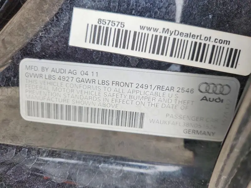 2011 AUDI A4 PRESTIGE  