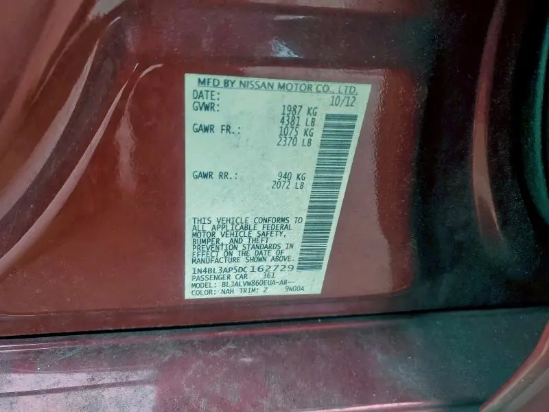 2013 NISSAN ALTIMA 3.5S  