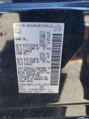 2020 INFINITI QX60 LUXE