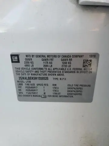 2017 CHEVROLET EQUINOX LS