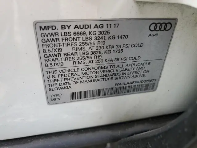 2018 AUDI Q7 PREMIUM PLUS  