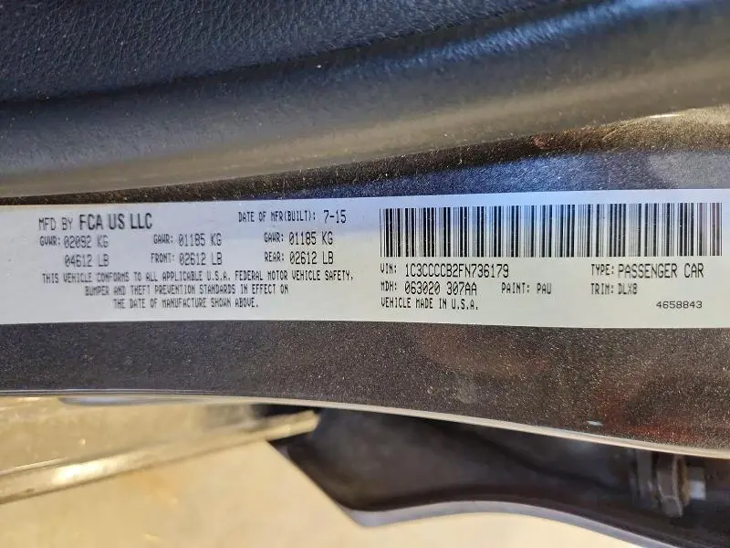 2015 CHRYSLER 200 C  