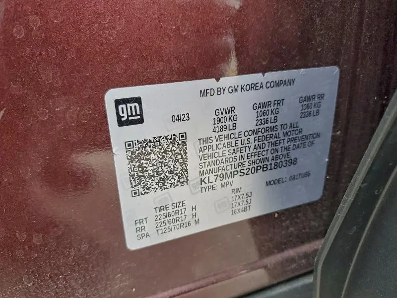 2023 CHEVROLET TRAILBLAZER LT  