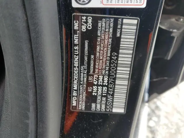 2015 MERCEDES-BENZ C 300 4MATIC  