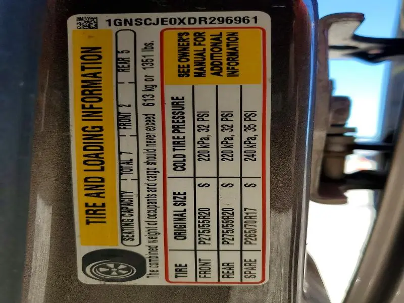 2013 CHEVROLET SUBURBAN C1500 LT  