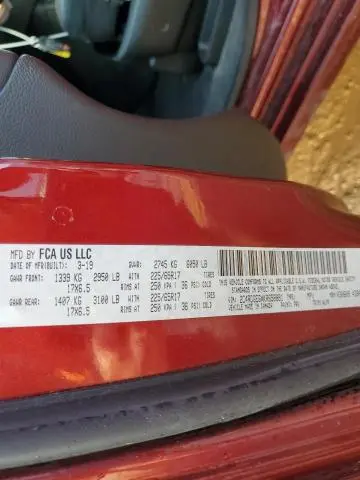 2019 DODGE GRAND CARAVAN GT  