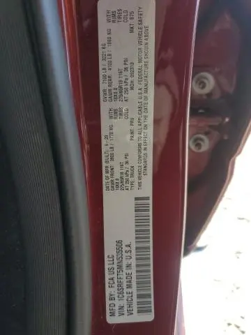 2021 RAM 1500 BIG HORN/LONE STAR  