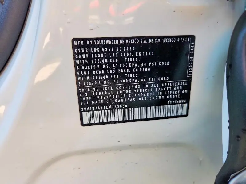 2019 VOLKSWAGEN TIGUAN SEL PREMIUM/SEL PREMIUM R-LINE  