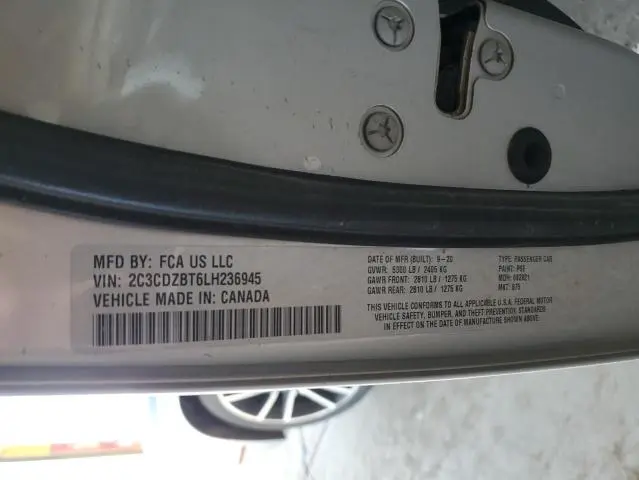 2020 DODGE CHALLENGER R/T  