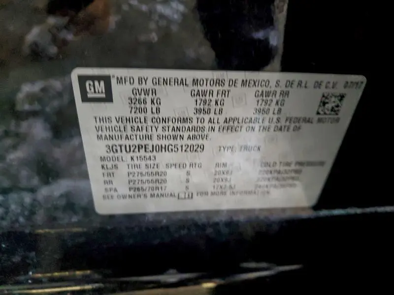 2017 GMC SIERRA K1500 DENALI  