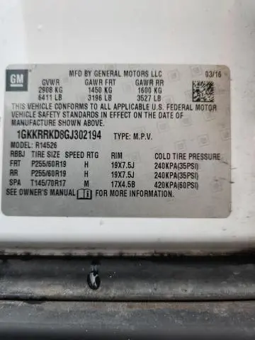 2016 GMC ACADIA SLT-1  