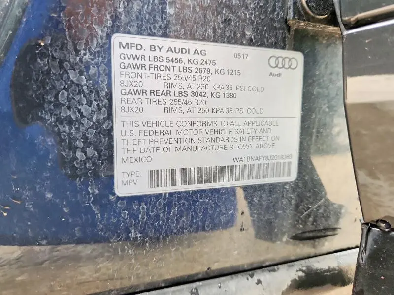 2018 AUDI Q5 PREMIUM PLUS  
