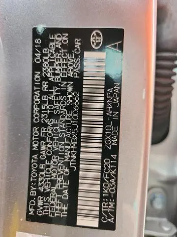 2018 TOYOTA C-HR XLE  