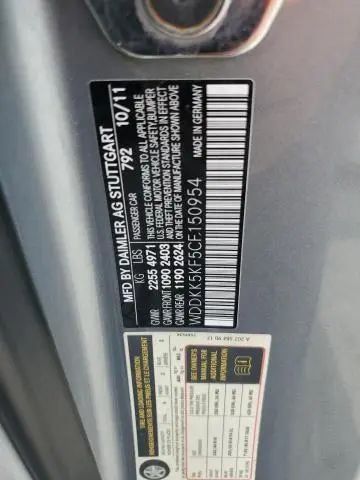 2012 MERCEDES-BENZ E 350  