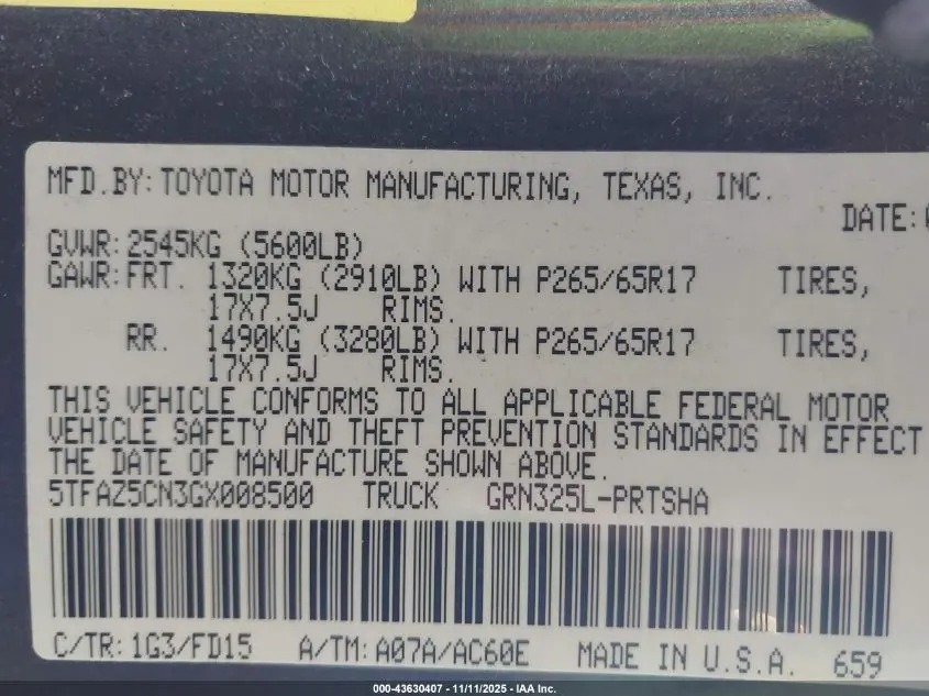 2016 TOYOTA TACOMA TRD SPORT