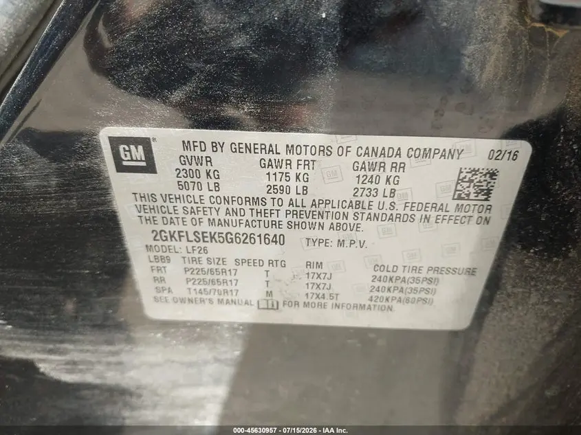 2016 GMC TERRAIN SLE-1
