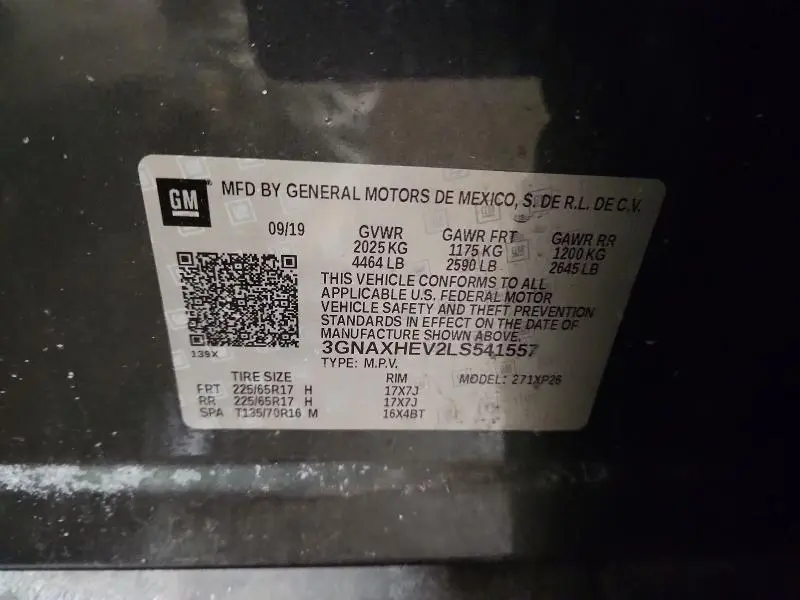 2020 CHEVROLET EQUINOX LS  