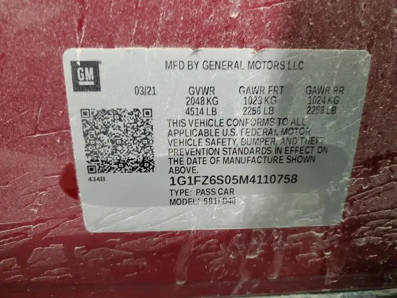2021 CHEVROLET BOLT EV PREMIER  