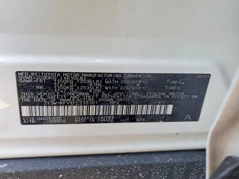 2023 TOYOTA RAV4 XLE  