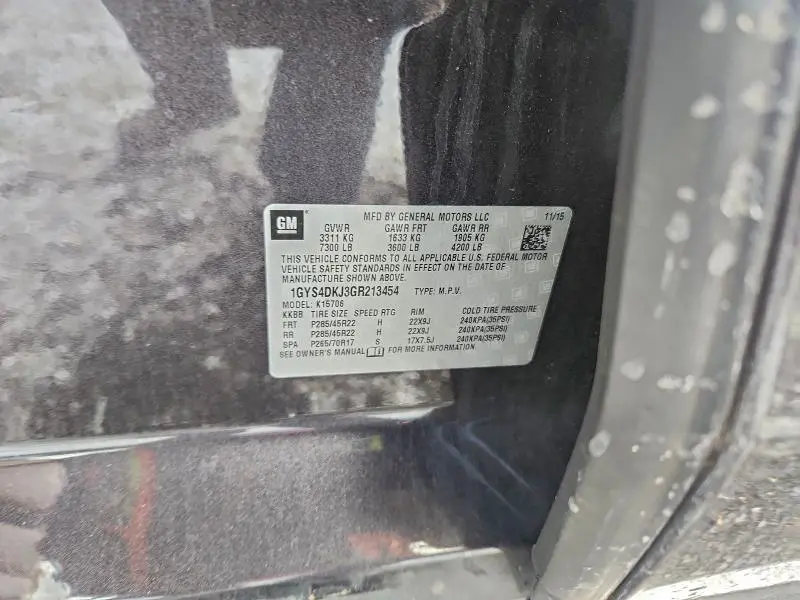 2016 CADILLAC ESCALADE PLATINUM  