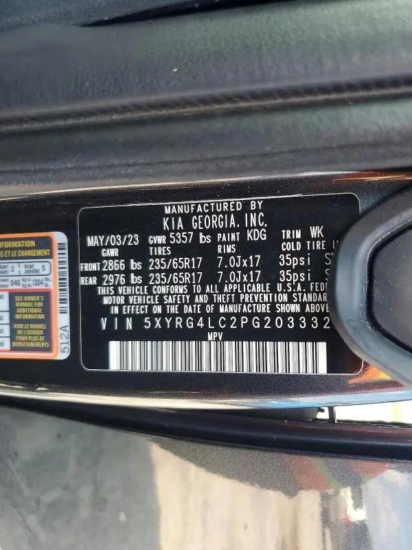 2023 KIA SORENTO   