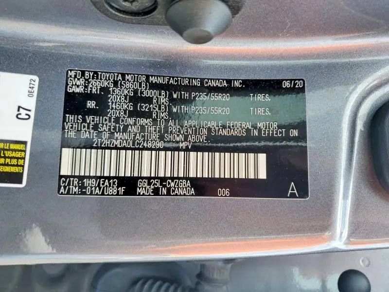2020 LEXUS RX 350  