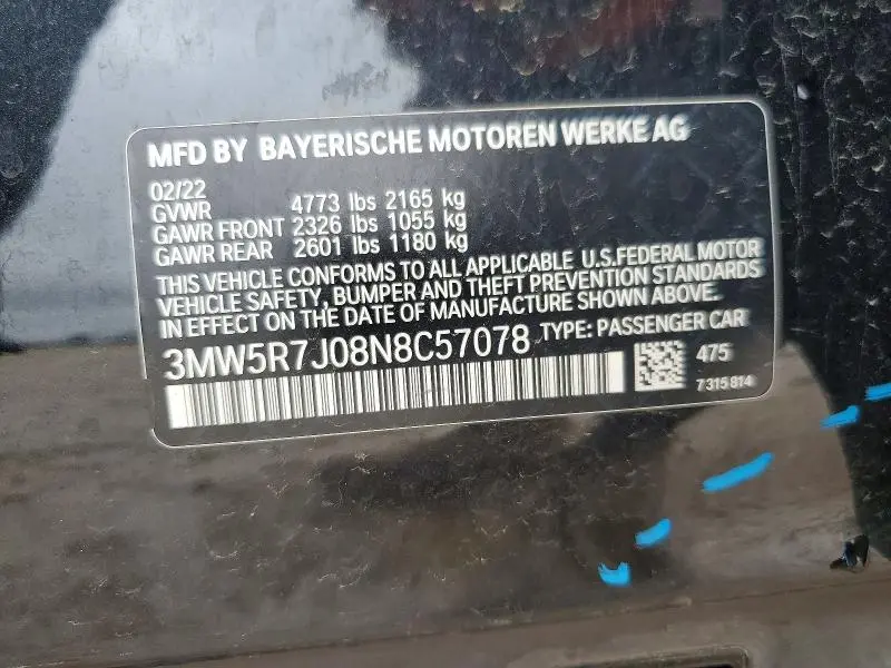 2022 BMW 330XI   