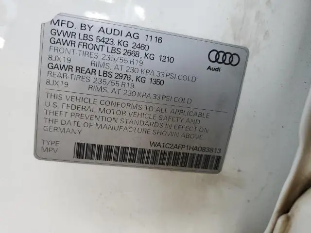 2017 AUDI Q5 PREMIUM  