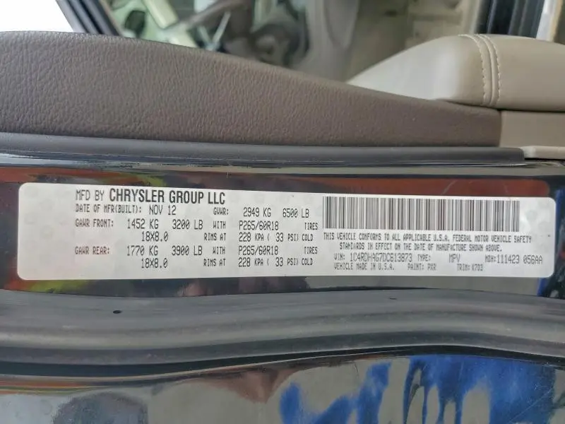 2013 DODGE DURANGO SXT  