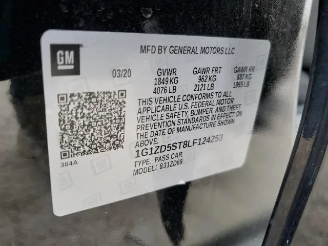 2020 CHEVROLET MALIBU LT  