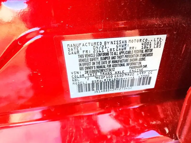 2021 NISSAN SENTRA SR  