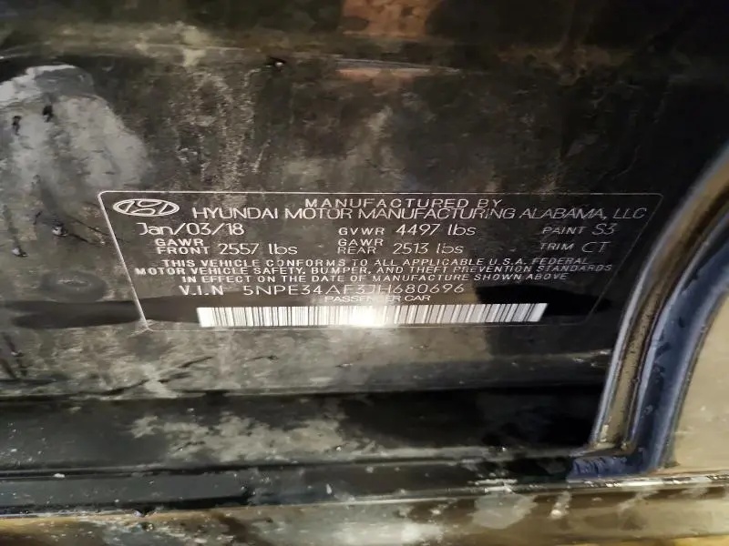 2018 HYUNDAI SONATA LIMITED  