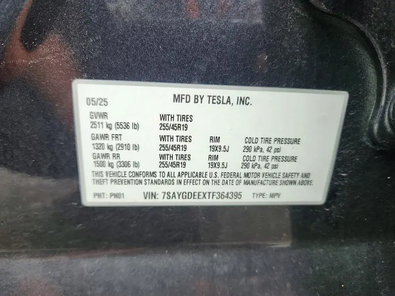 2026 TESLA MODEL Y   