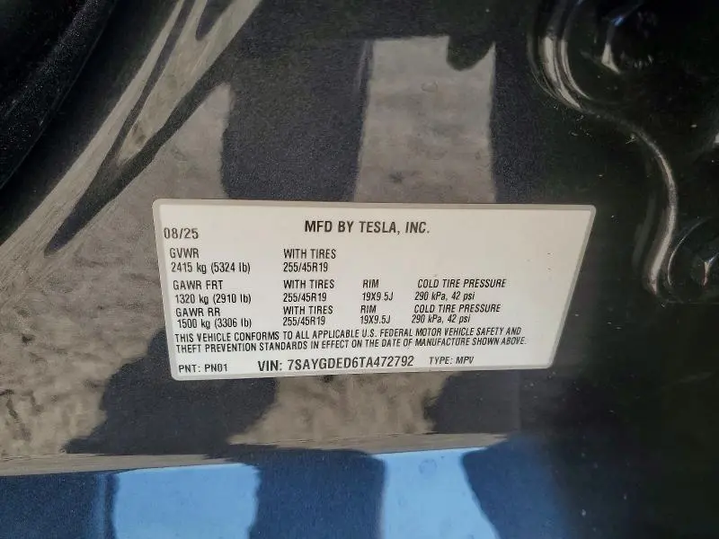 2026 TESLA MODEL Y   