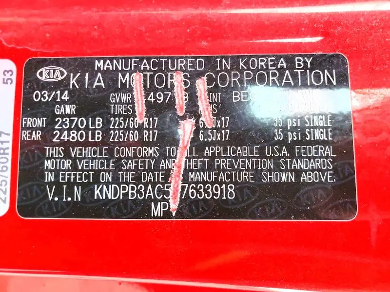 2014 KIA SPORTAGE LX  